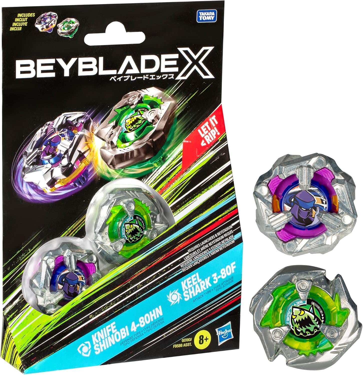 Bayblade X Aazon.co: Beyblade X Shadow Shinobi 1-80N UX Starter